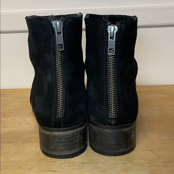 Seychelles Weekenders Black Suede Zip Up Ankle Booties Women’s Size 9.5 - Picture 6 of 16
